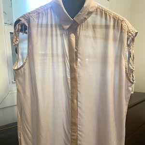 All Saints Size 2 Blush button up blouse